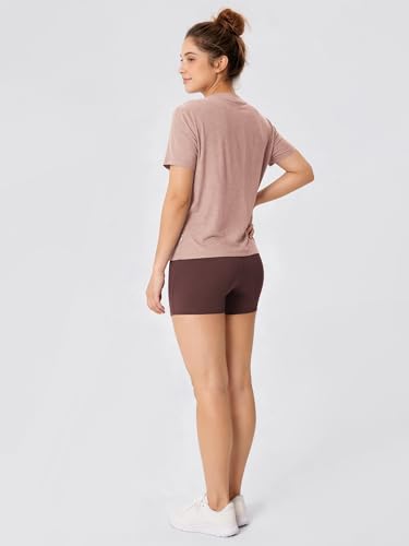 Image of ODODOS Women's Performance Cropped Tee Ultra Soft odSTRATUM Tech Short Sleeve Relaxed Top Crew Neck T-Shirts