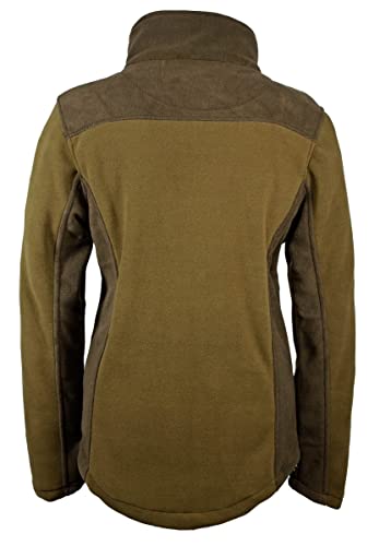 HUBERTUS Damen Fleece Jagdjacke Oliv Braun (L)