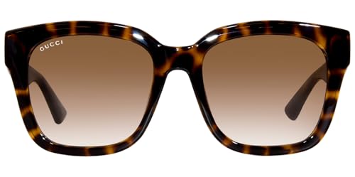 Gucci GG1338SK 002 Havana/Brown Gradient Square 54mm Women's Sunglasses2