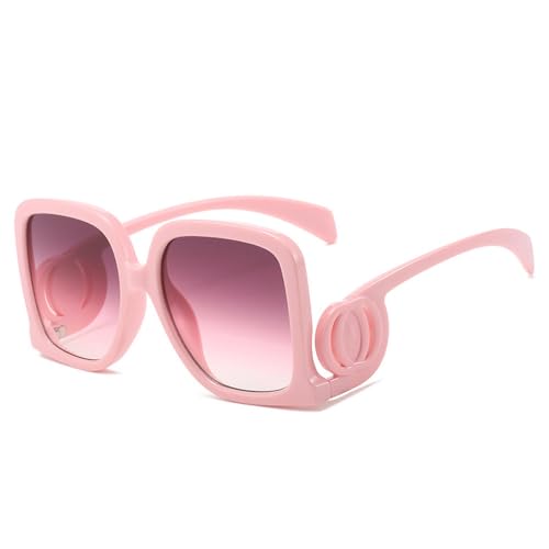 Lunettes de soleil surdimensionnées pour masquer la fatigue avec style et élégance C6