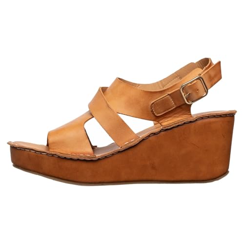 Antelope Women's Wallis Leather Wedge Sandals2