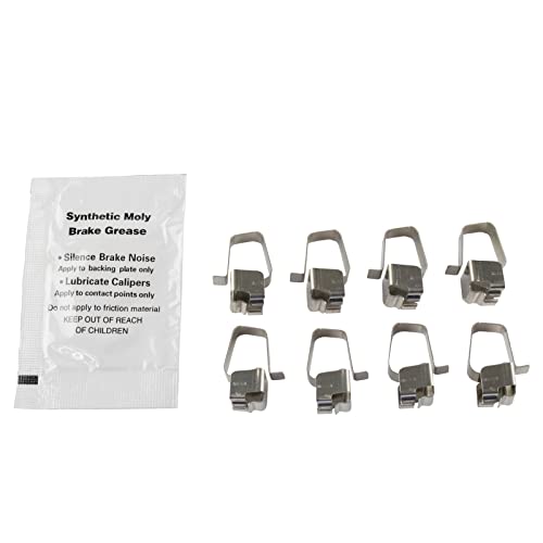 Image of TRQ Rear Brake Pad & Rotor Kit, with Chemical Kit Parking Brake Shoe Set Semi-Metallic Compatible with 2005-2007 Ford F-250 Super Duty F-350 Super Duty