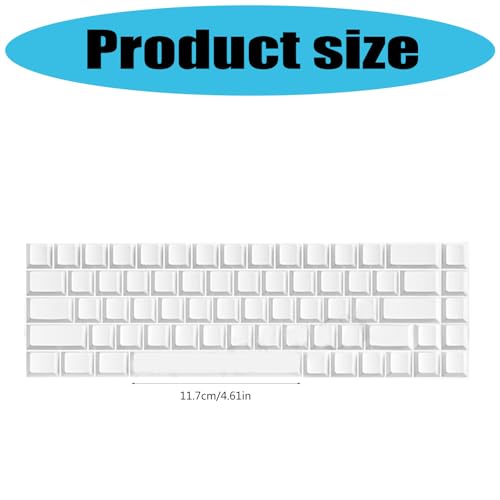 Teclas para teclados mecánicos en color blanco y perfil original 3