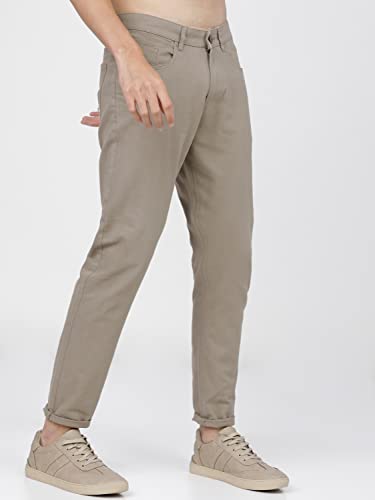 Image of KETCH Men Mid Rise Tapered Fit Trouser