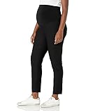 Three Seasons Maternity Women's Maternity Slim Fit Ankle Dress Pant, Black, M