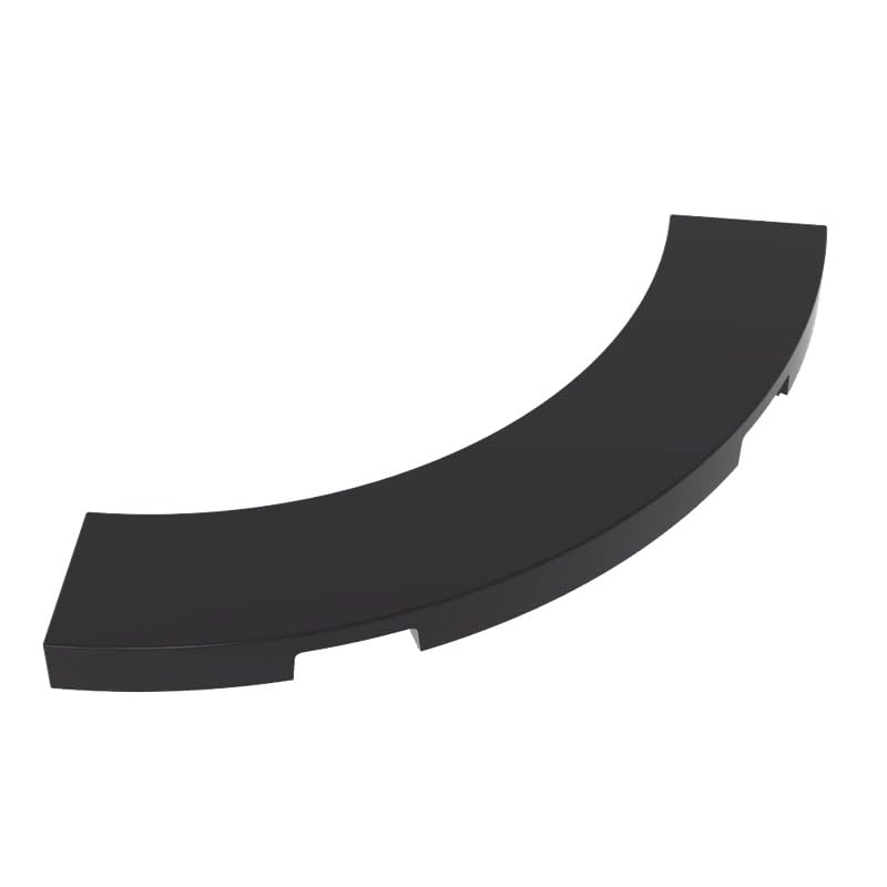 27507 Circular Plate Tile 4x4 Curved, Macaroni 50 Pieces GDS-1276 Compatible with Lego Building Blocks Color:Black โ image 1