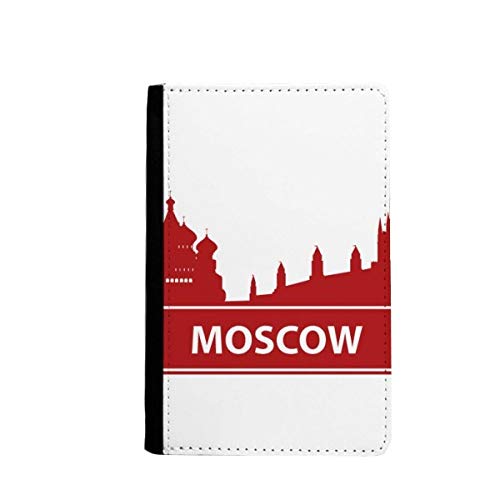 Étui portefeuille pour passeport rouge Moscou Russie pour ne plus perdre ses papiers