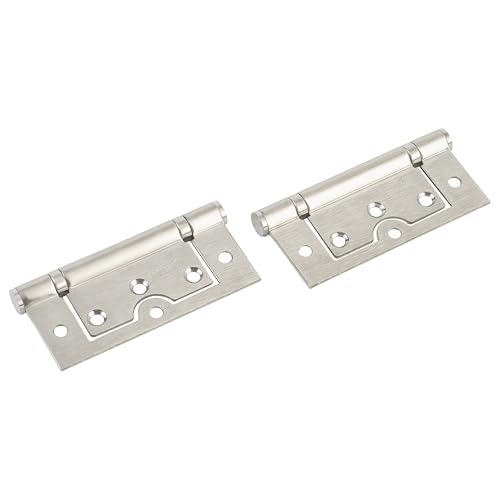 Image of Hettich HBN-13-4325ZM /102 Flush Hinge 4 inchx3 inchx2.5 inch | 40kg Load /Pair | Heavy-Duty Butt Hinge for Wood, Metal & PVC Doors | in /Out Swing | Easy Installation | 5-Year Warranty | Pack of 1 (2 Hinges)