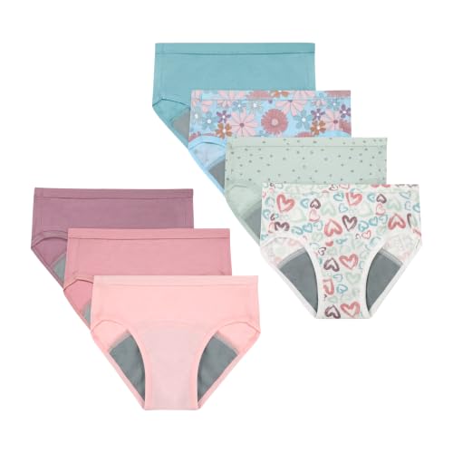Hanes Toddler Potty Trainer Brief, Potty Training Underwear for Toddler Girls, Assorted, 7-Pack