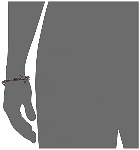 Armani Exchange Mens Stainless Steel Bracelet Color: Black (Model: Axg0047001) #TOP3