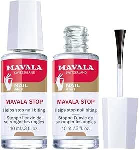 Mavala Stop Pack de 2 Soluciones Anti Onicofagia Esmalte Amargo para Dejar de Morderse las Unas Aplicacion Facil Resultados Rapidos