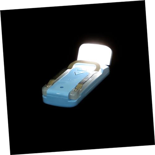 balacoo Metal Book Reading Light Clip Reading Book Light Portable Clip on Book Light Blue