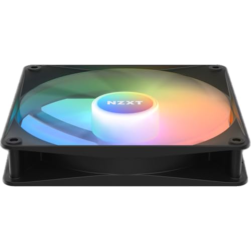 Image of NZXT F140 RGB Core - 140mm Hub-Mounted RGB Fan - 8 Individually-Addressable LEDs - Semi-Translucent Blades - High Static Pressure & Airflow - Quiet Operation - PWM Control - CAM Software - Black