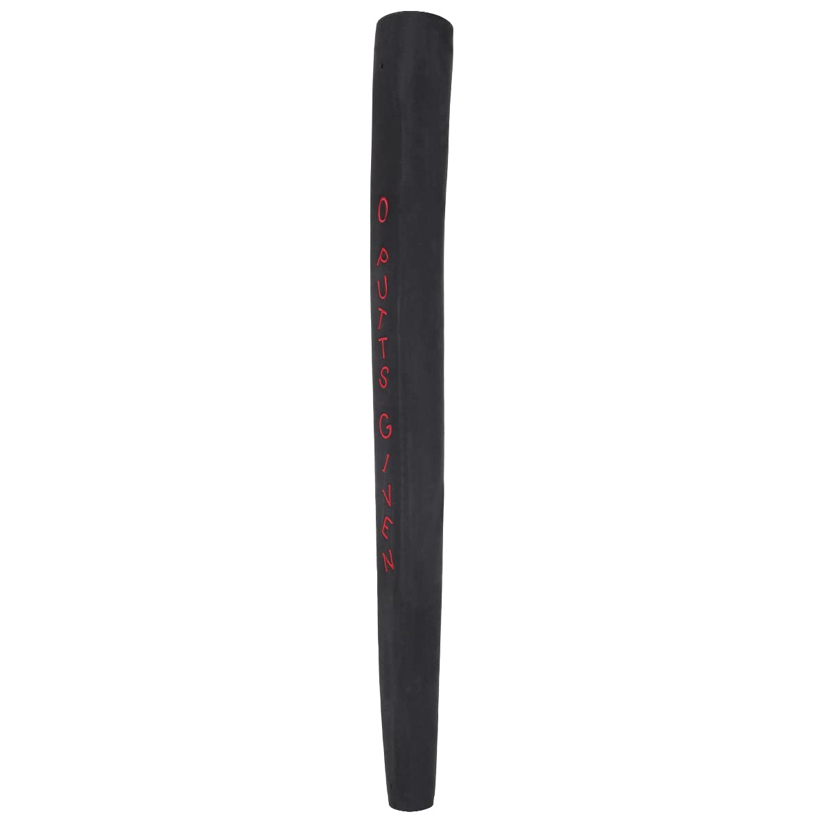 STUDIO CRAFTED Golf 0 Putts Given Pistolini Style Putter Grip Midsize (Black/Red)