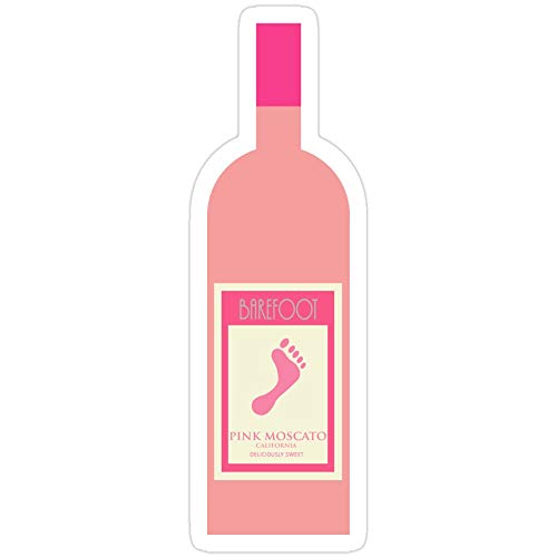 Big Lens store Barefoot Pink Moscato Stickers (3 Pcs/Pack)
