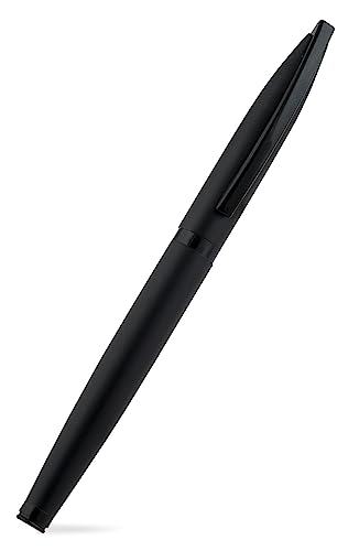 Image of amazon basics Classy Ballpoint Pen with Case for Office, Home and Gifting (Black Body, Blue Ink, Set of 2)