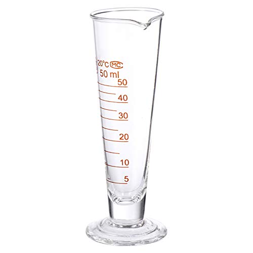 ULTECHNOVO CilindGraduads de VidrCpde Mediçãde 50Ml Tubde Ensaide MediçãCientífica Prvetas de Experi