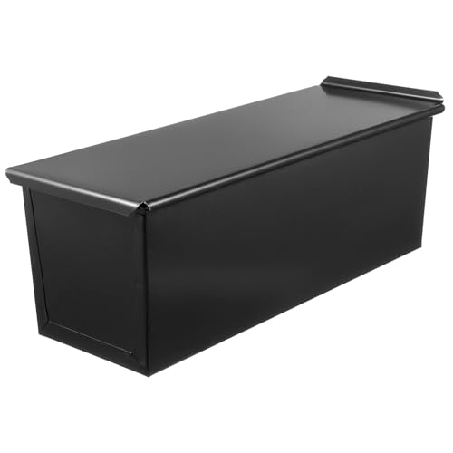Hemoton Steel Loaf Pan with Lid - Non-Stick Baking Mould for Perfect Bread and Cake, Size Large