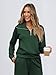 Women's 2 Piece Sweatsuit Travel Outfits 2025 Fall Fashion Casual Tracksuit Sweat Lounge Matching Sets Sweatshirt and Sweatpants (Dark Green, L)