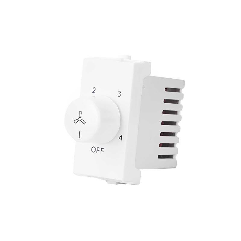 Image of Logitec Fan Regulator 4-Speed Type: ONE MODULE PENTA White