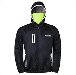 Jaqueta Texx Corta Vento Impermeável Neon Chuva Moto Bike (BR, Alfa, M, Regular, Regular, Preto)