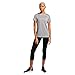 Nike Women's Dry Legend Crew Training T-Shirt (Dark Grey Heather/Black, Large)