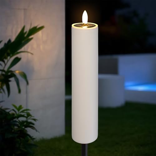 Solar Gartenfackel LED Kerze mit Flammen Effekt - 99 cm -...