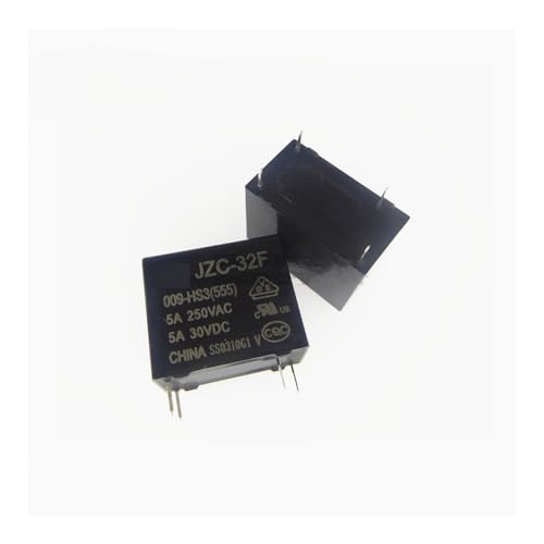 Relais de puissance HF32F isolation 250V CA commutation stable 9V lot de 50 pour cartes électroniques