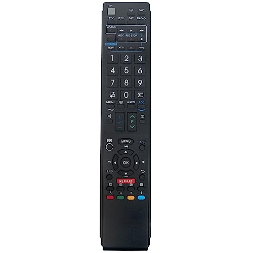 AULCMEET Replacement Remote Control GB058WJSA GA983WJSA GA902WJSA GB005WJSA Sub GA903WJSA Fit for Sharp LCD COLOUR TELEVISION LC-40LE814E LC-40LE814RU LC-46LE814E LC-46LE814RU LC-40LX814E LC-46LX814E