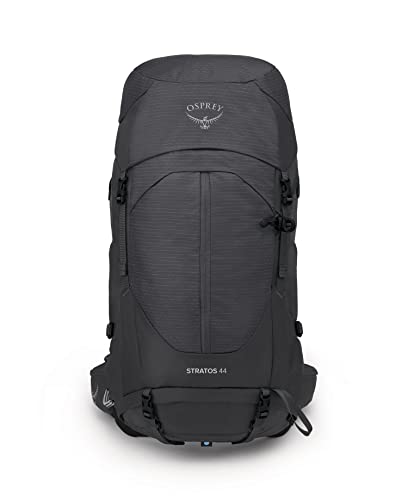 Image of Osprey Stratos 44L Men's Hiking Backpack, Tunnel Vision Grey