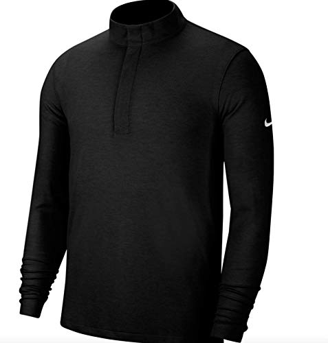 Nike Dry Fit Victory Half Zip Top (Large) Black