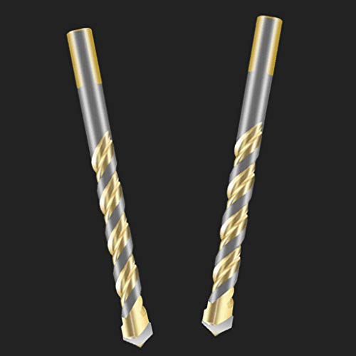 Flameer 2 peças/conjunto de brocas de vidro triangular, ferramenta de broca de cerâmica de 6 mm, b78