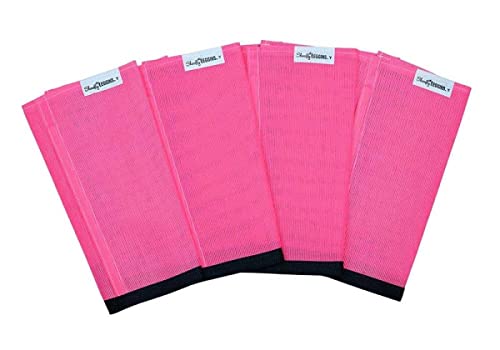 SHOOFLY Horse Leggins Patented Loose Fitting Boots Reduce Stomping Stress & Fatigue Breathable Plastic Mesh (Pink/Yearling)