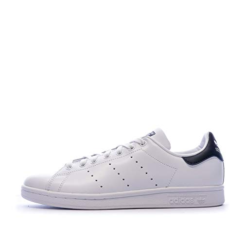 Adidas Adidas Stan Smith M20325, Sneakers Basses Unisex - Blanc (Running White/New Navy), 44 2/3 EU