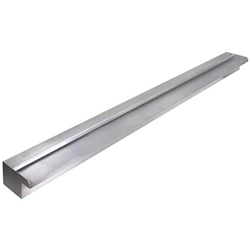 Vidaxl Fuente Rectangular Patio Exteriores Jardín Aire Libre Terraza Estanque Bomba De Agua Piscina Estanque Acero Inoxidable 150Cm