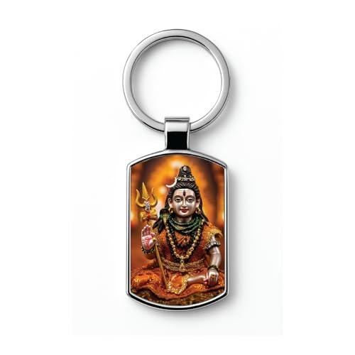 Image of Stylish Metal Keychains with Permanent Glossy Print - Inspirational Quotes & Spiritual Designs - Perfect Key chains for loved ones, Personal Use, Gifts & Return Gifts