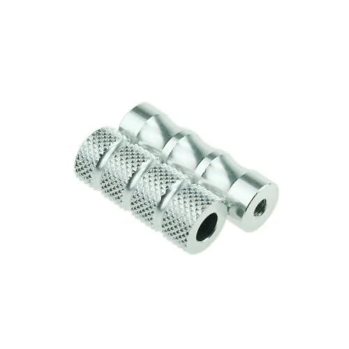 AESRTMJ Hintere Pedale Für Aprilia RS125 4T RS 125 4 T 2011 2012 2013 2014 2015 2016 Aluminium CNC Motorrad Fußrasten Pegs(Silber)