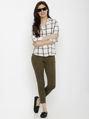 Image of KRAUS JEANS Women's Skinny Fit Mid-Rise Crop Length Jeans (WFA-1209)