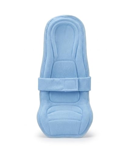 Image of 2-in-1 Reclined Carrying & Feeding Support Pillow | Strong Back Support | Indoor & Outdoor Use Cotton Blend, Ergonomic Design, 0-10 Months, Soft Cushioned Hard Support (Blue)