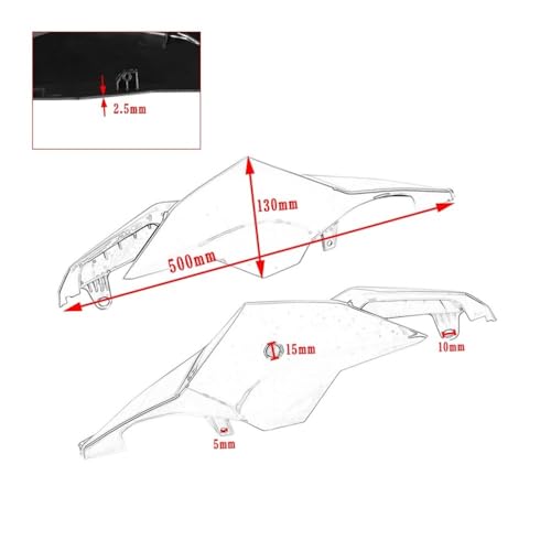 Panneau latéral carénage CBR650R finition coque arrière
