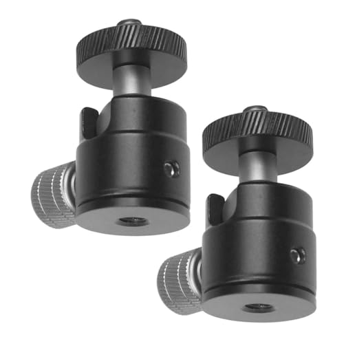 LALAFINA 2Pcs Alloy Ball Head Tripod Adapter Screw for Rotation Camera Tripod Attachment Lightweight and Durable Mount for Photography and Projectors