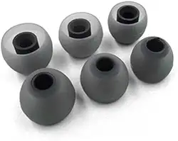 Earbud Tips Pads Compatíveis com Fone de Ouvido AKG dos Modelos Samsung Galaxy S8, S8+, S10, S10+, S20 e S20+ (3 Pares - P, M, G) - Preto