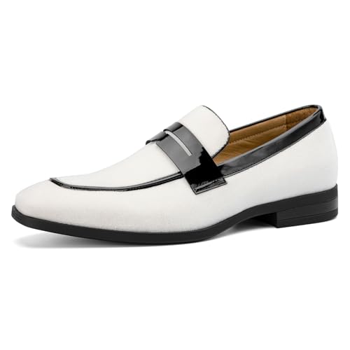 Image of JITAI Mens Velvet Loafers Dress Shoes Loafers for Men Tuxedo Suit Shoes