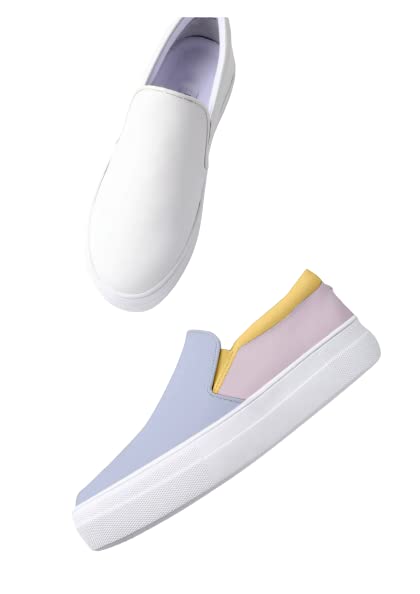 GIRGITSTORE Kids Canvas Color Changing Sunny Slip-on Sneakers | Boys | Blue