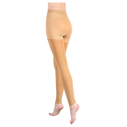 Image of Lin Performance Women 15-20mmHg Compression Leggings Footless Tights Leg Slimming