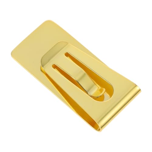 Housoutil Stainless Steel Multi Functional Money Clip Bookmark Cash Holder Office File Clip Versatile Wallet Label Organizer Finish for Everyday Use
