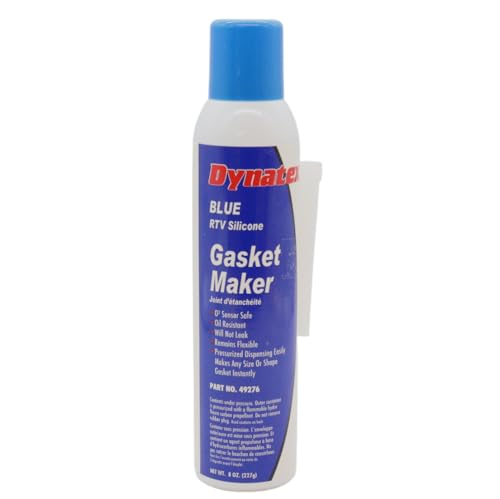 Image of Dynatex Blue RTV Silicone Gasket Maker 8 oz Automatic Can - Oxygen Sensor Safe, OEM Specs, Gear Oil Resistant, Oil /Water Resistant, Made in the USA (Single)