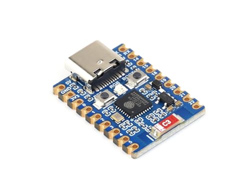 ESP32 C6 Microcontroller WiFi 6 Mini Development Board ESP32 C6FH4 Module with 32 bit RISC V Processor, WiFi 6+Bluetooth 5+Bluetooth Mesh,Compatible with ESP IDF, Arduino