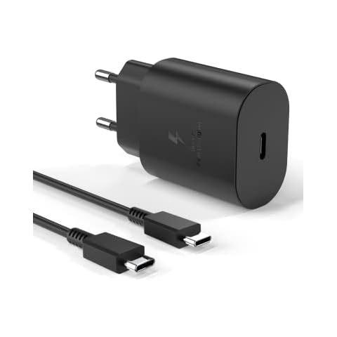 Newding Cargador Samsung 25W Carga Rápida Tipo C Cover