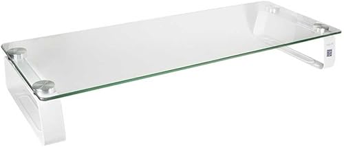 Miniatura 1 de Logilink BP0027 Elevador de monitor de vidrio y metal, capacidad de carga de 44.1 lbs, 0.197 in de grosor, 22.047 x 8.268 x 3.150 in (BP0027 TV